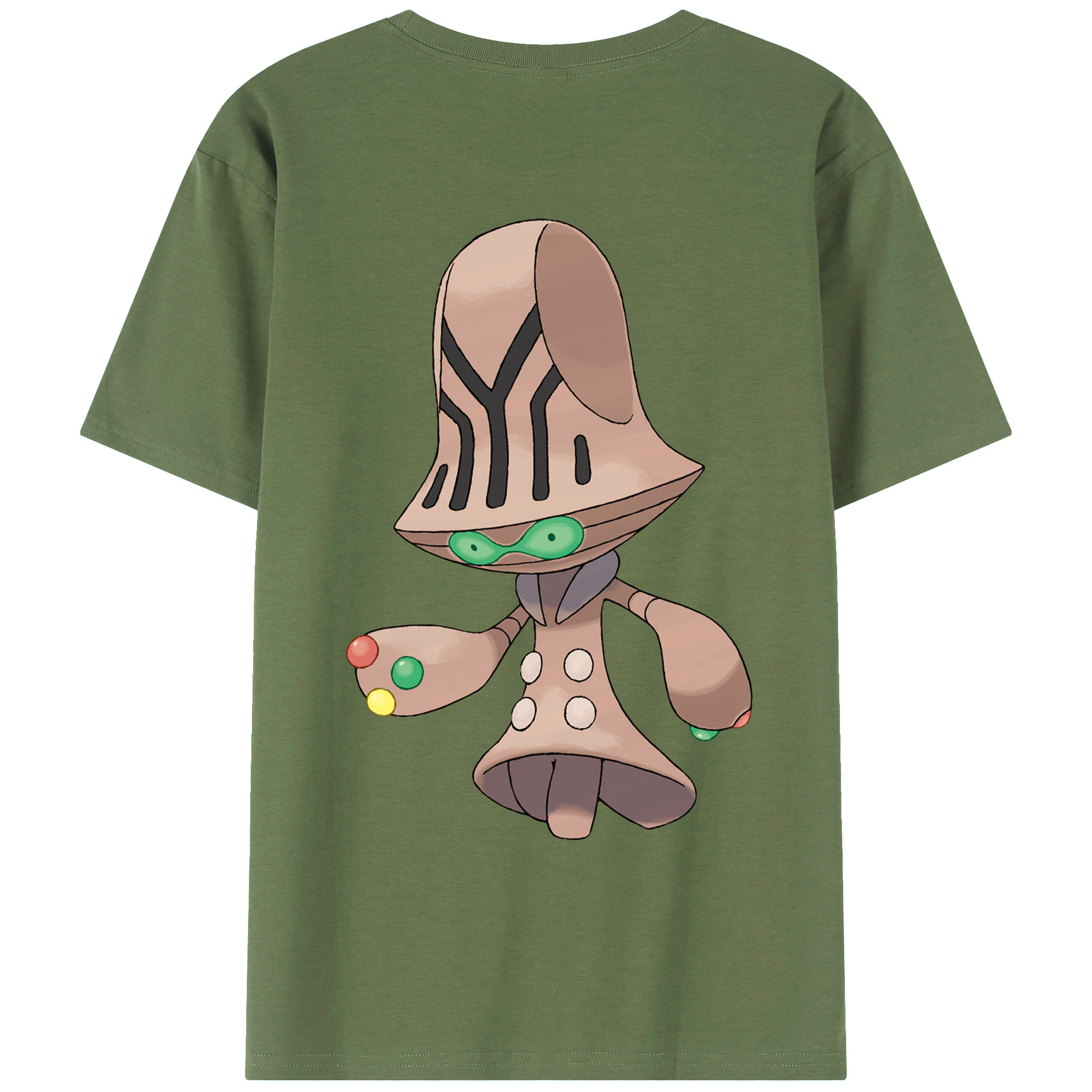 （画像用） ポケットモンスター Pokémon 綿100％ メンズ半袖Tシャツ（バックプリント） 通気性